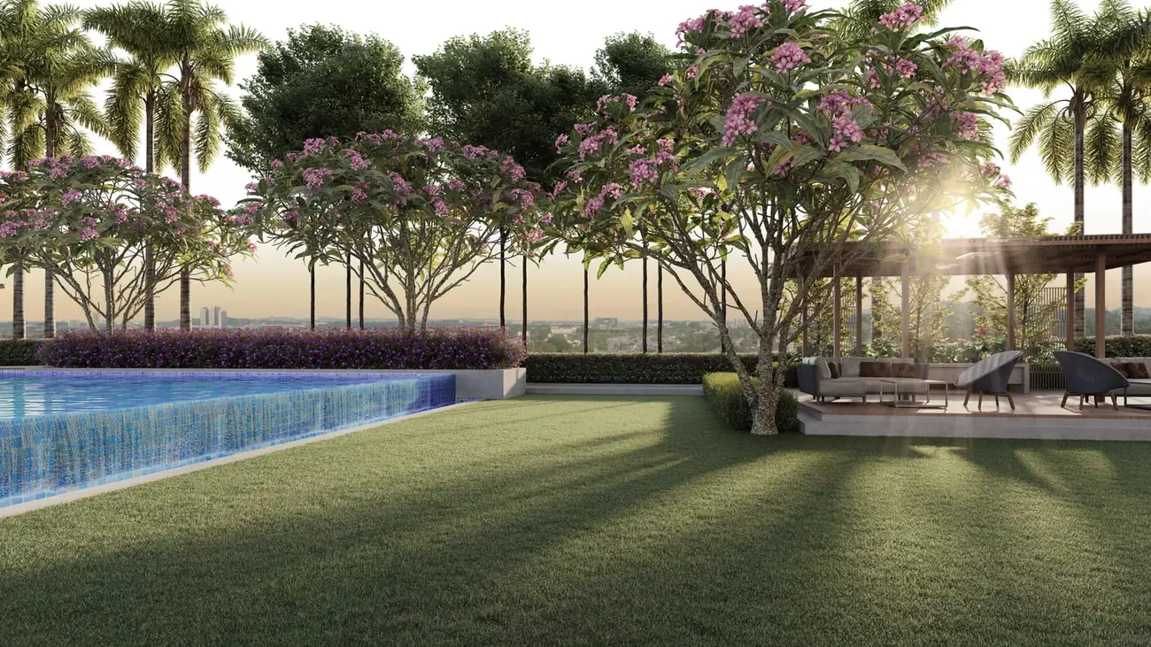 Grand Damansara pool lawn