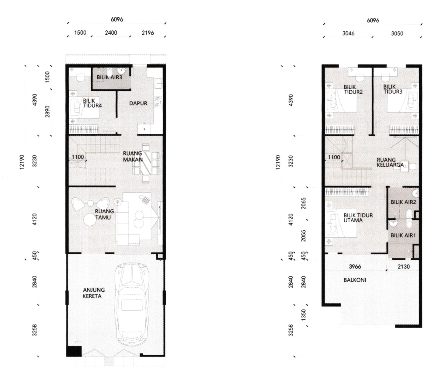 Type 20 x 60 — 1600 sqft