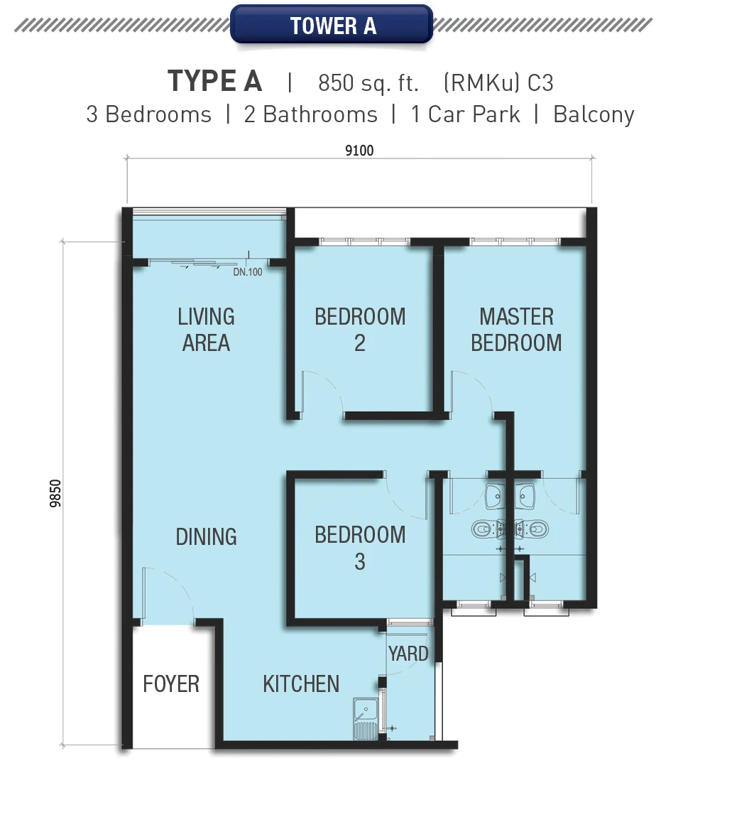 Type A Floor Plan