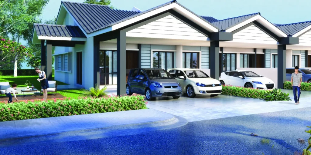 Jernih Estate single-storey terrace houses artist impression
