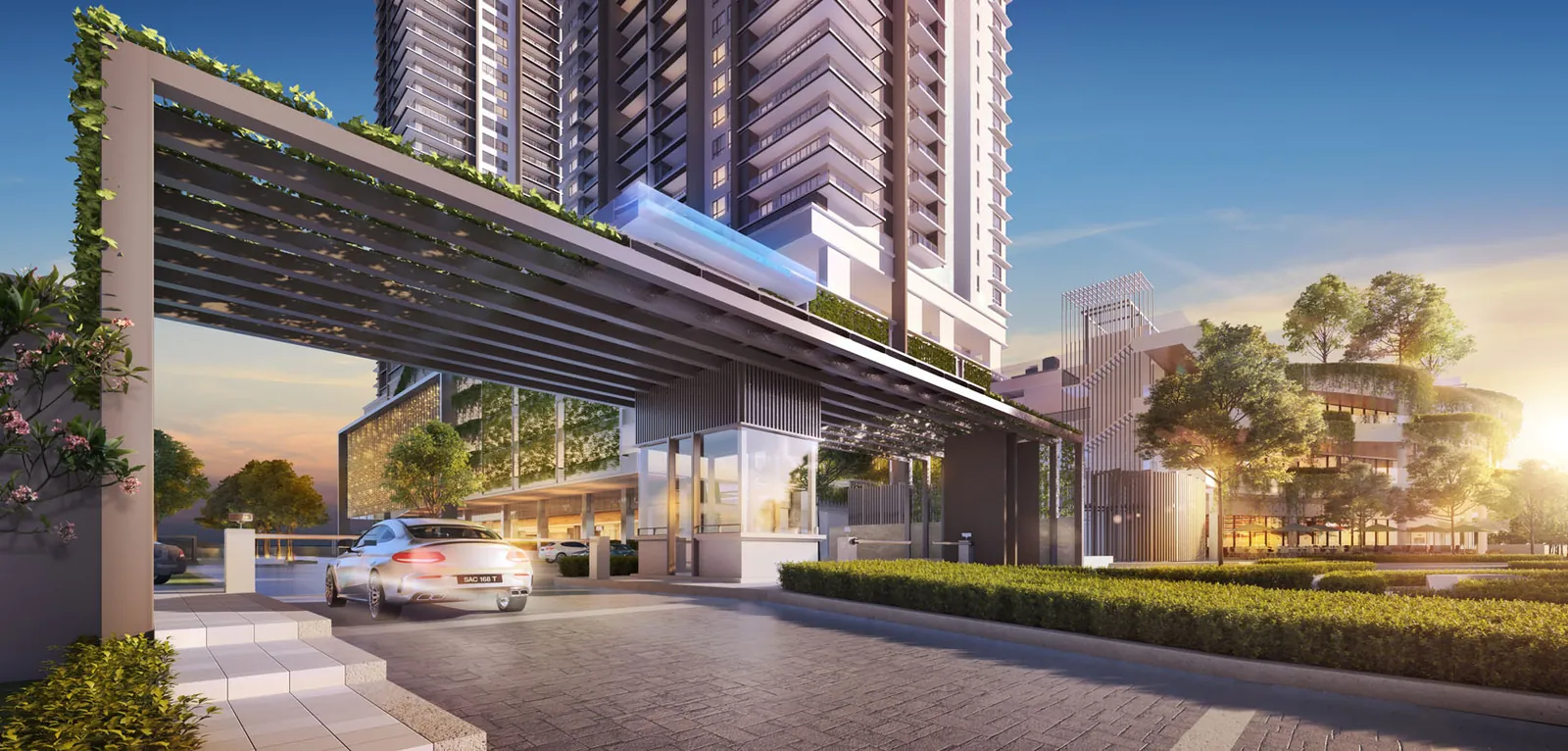 Jesselton Twin Towers entrance
