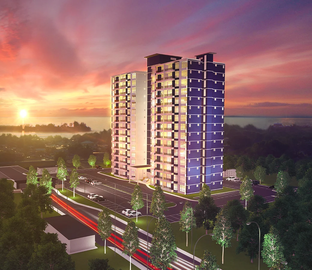 Kingfisher Putatan facade sunset