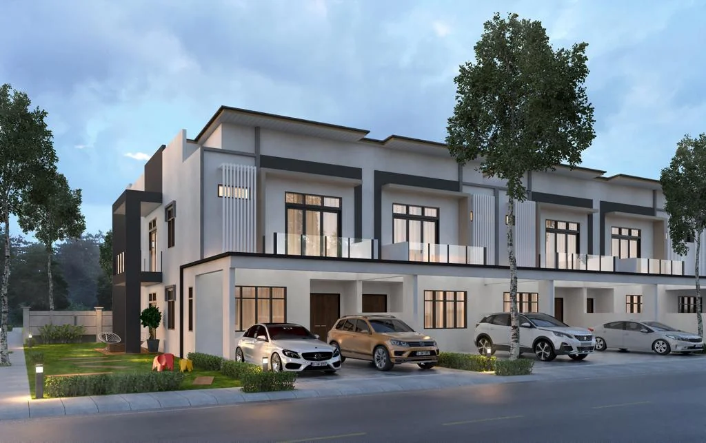KSL Pulai Bestari terrace facade