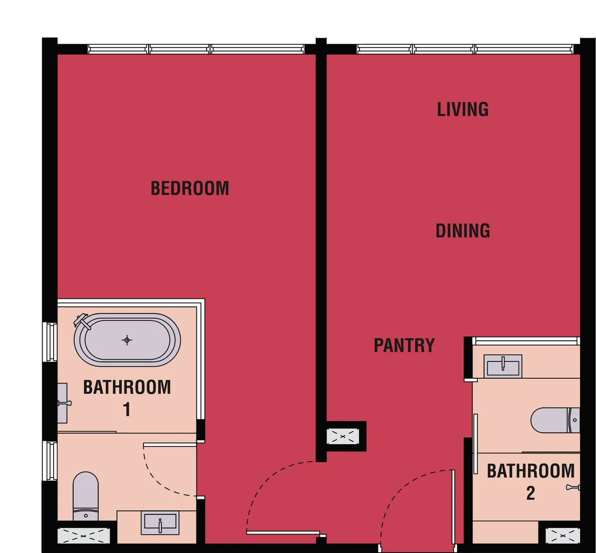 Type B2/B3 — 657 sqft