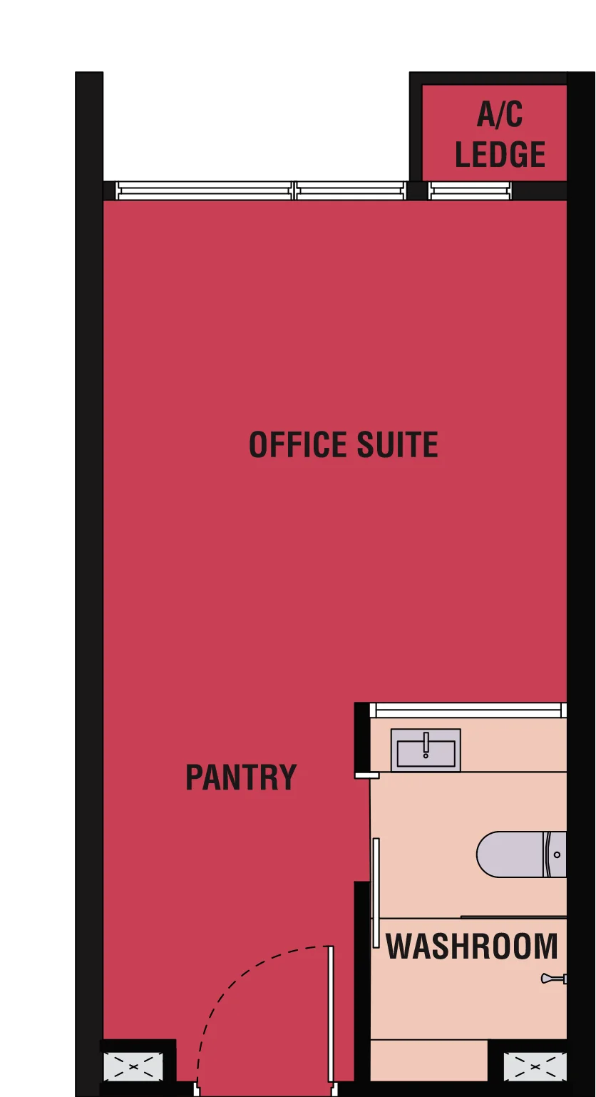 Type C1/C2 (Studio Office) — 323 sqft