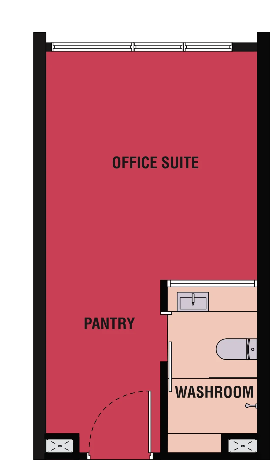 Type C3/C4 (Studio Office) — 323 sqft
