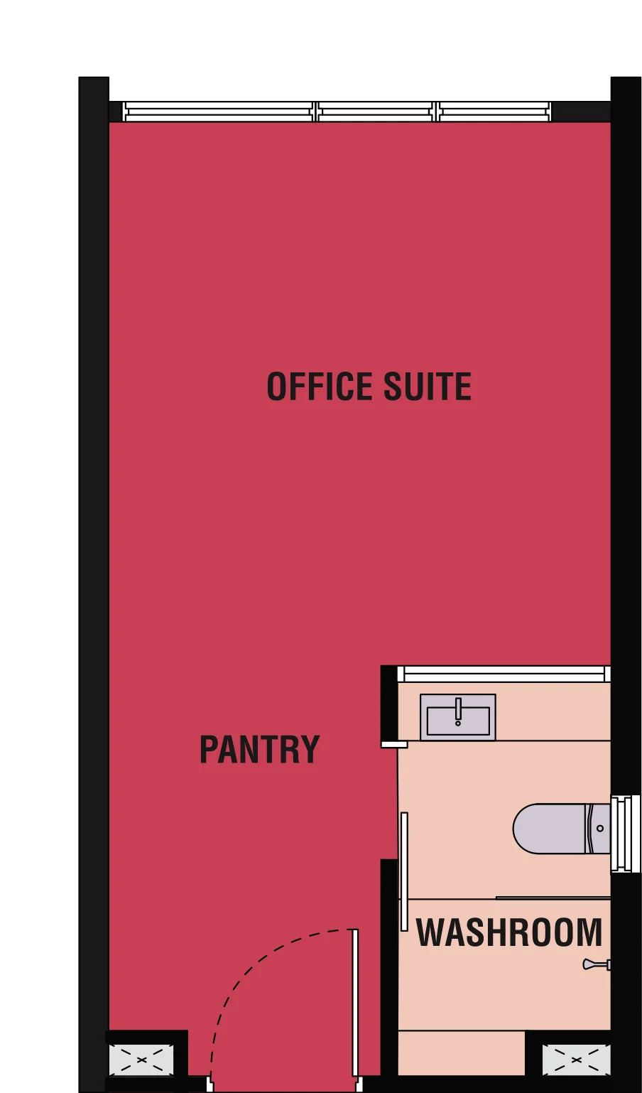 Type C5/C6 (Studio Office) — 323 sqft