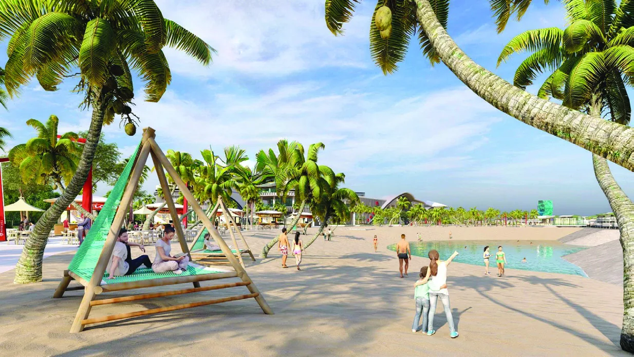 Lexis Hibiscus 2 man made beach