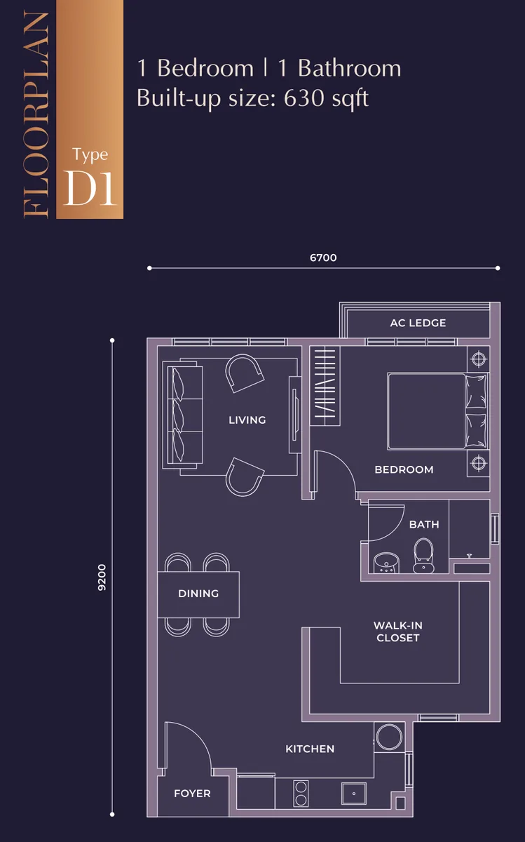 Type D1 Floor Plan