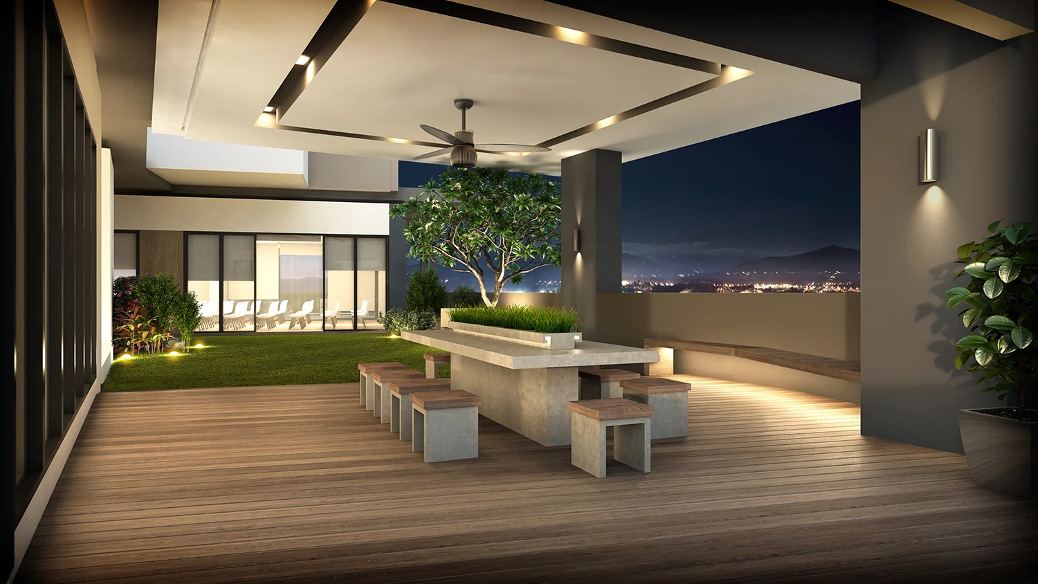 MARC Residences bbq deck
