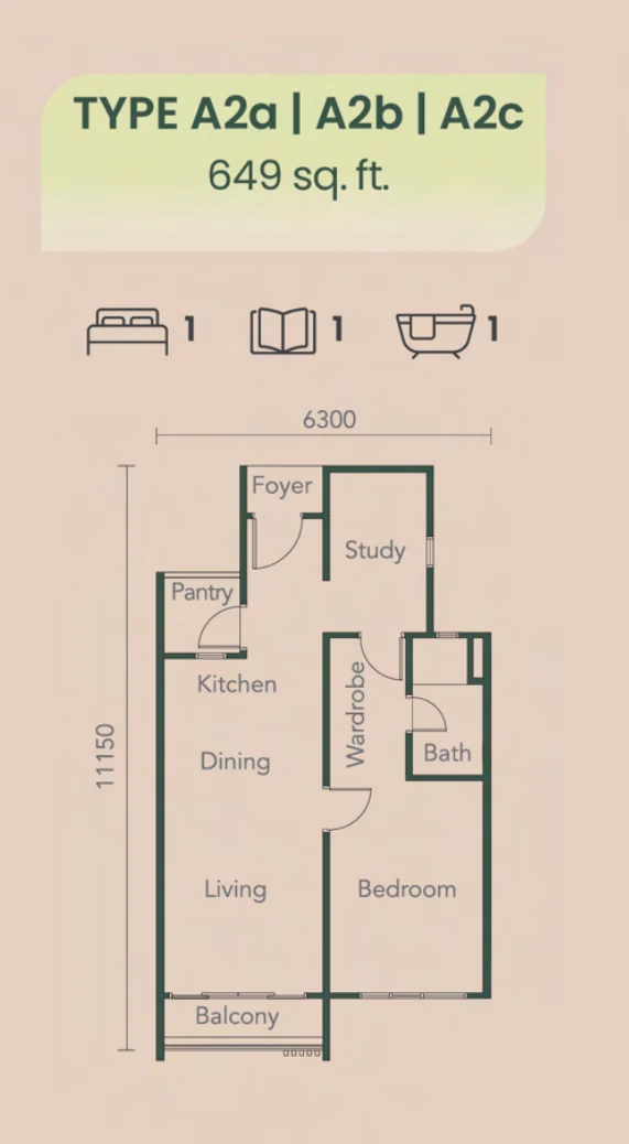 Type A2 Floor Plan
