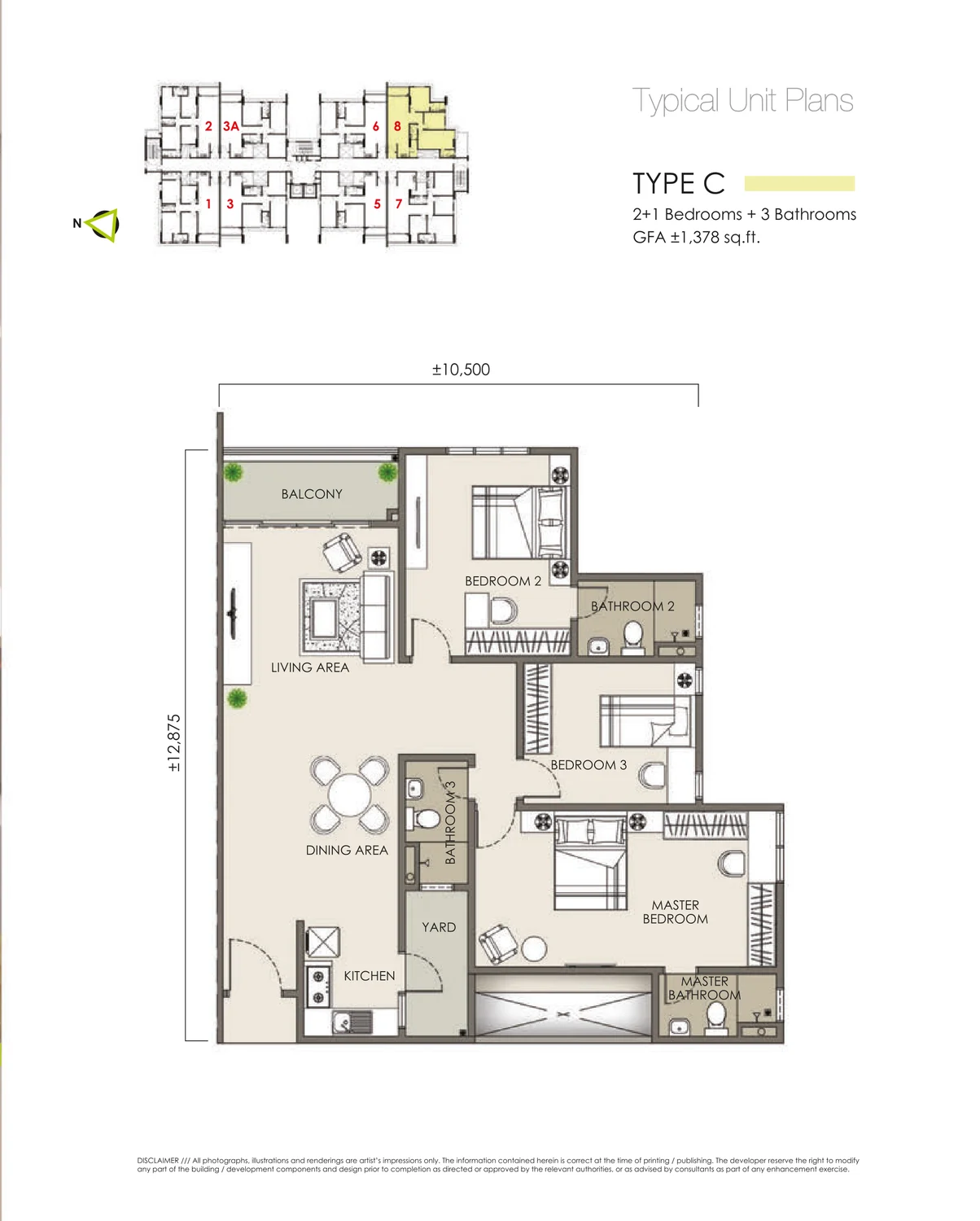 Type C — 1,387 sqft