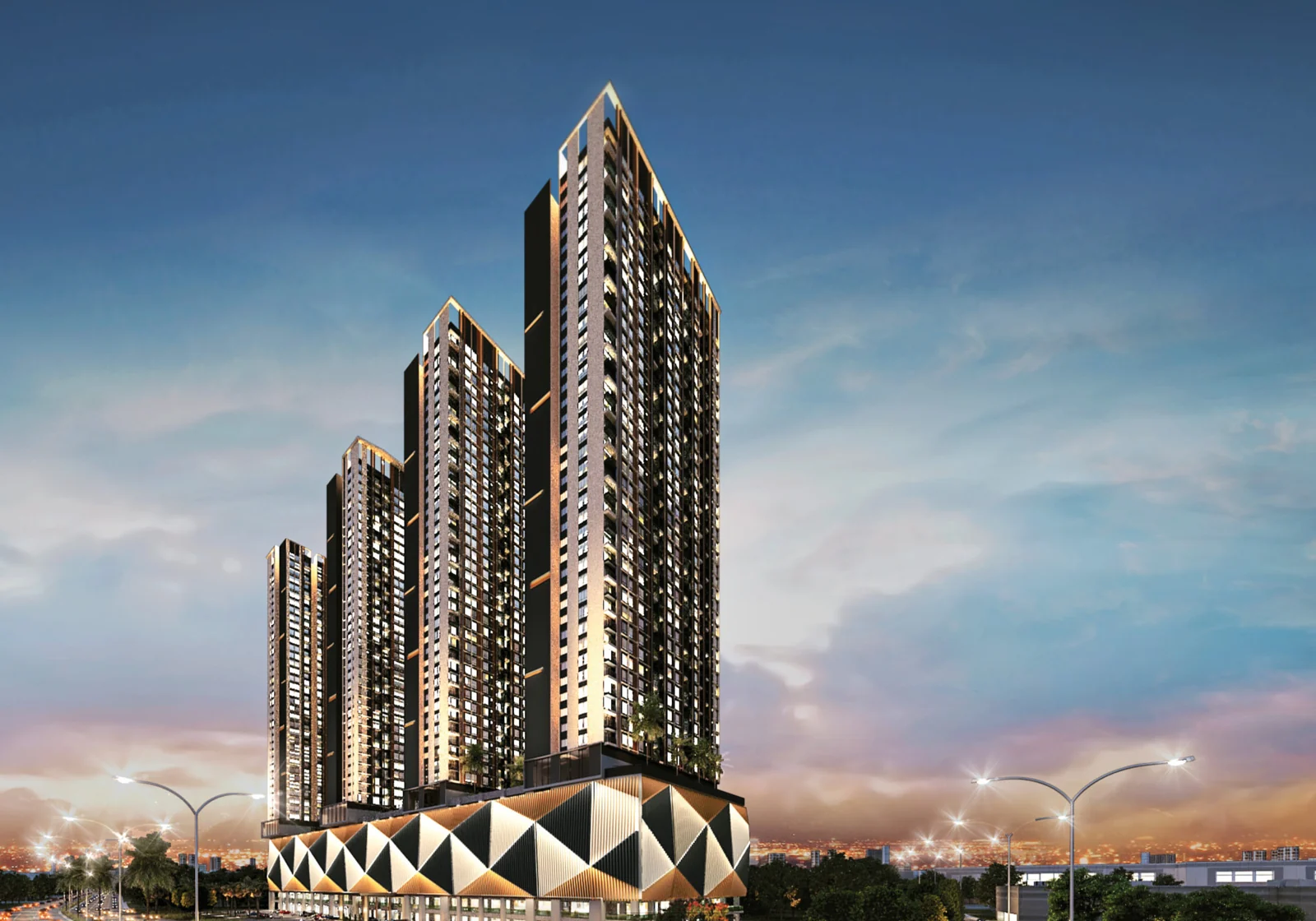 Paragon Gateway towers facade