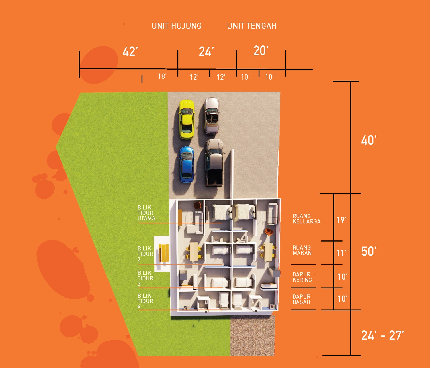 Type A — 1000 sqft