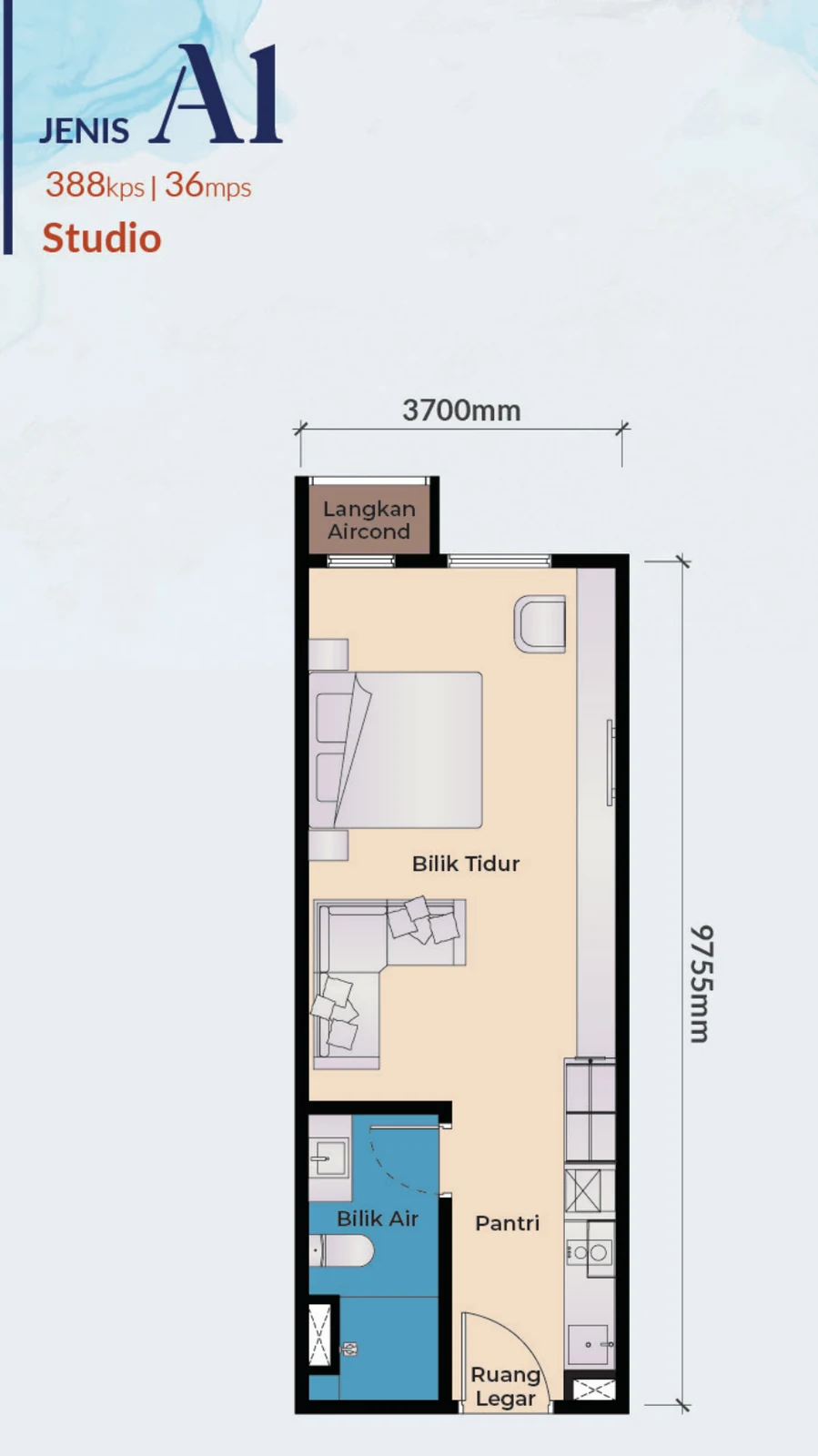Type A1 Floor Plan