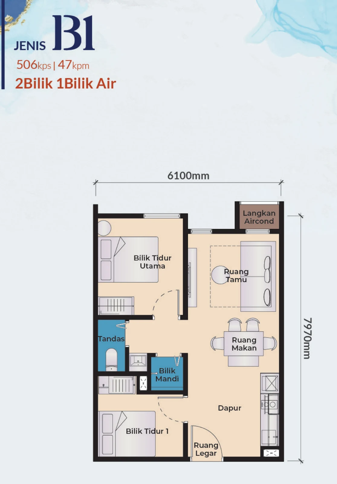 Type B1 Floor Plan