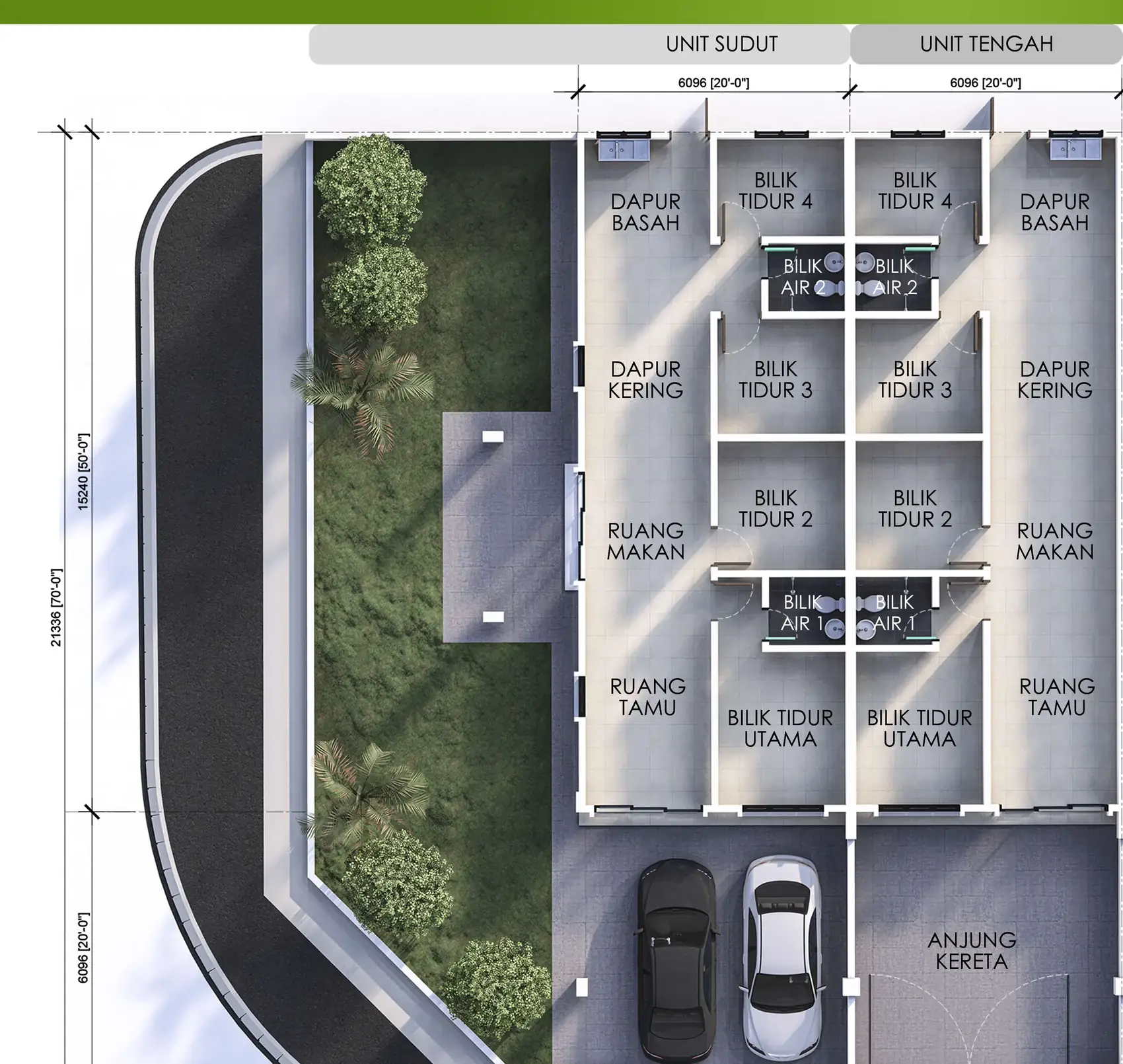 Type Single Storey Terrace — 1,000 sqft