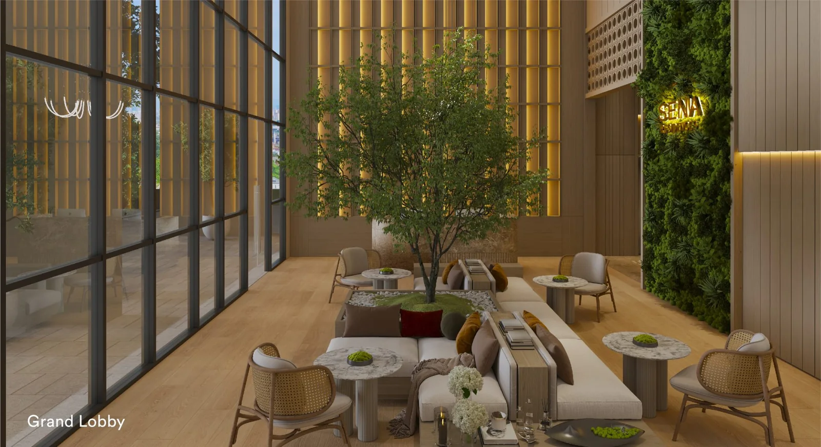 Sena Residences grand lobby