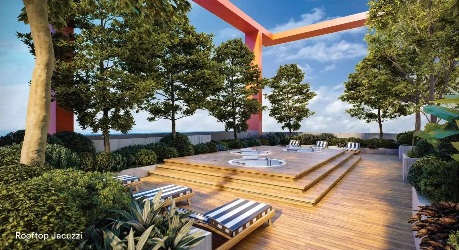 Sena Residences rooftop jacuzzi