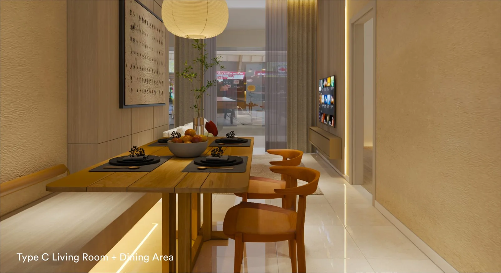 Sena Residences show unit living