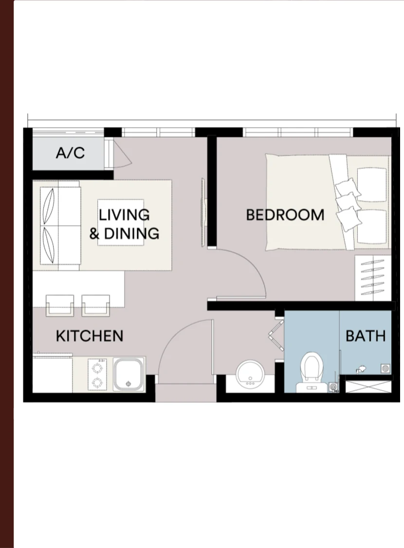 Type A — 280 sqft