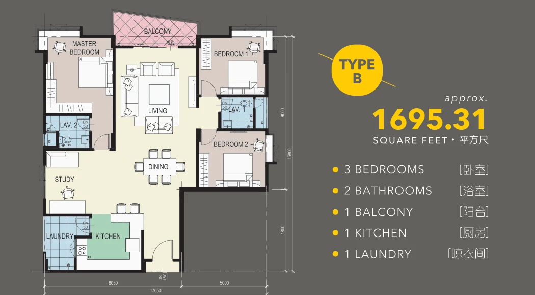 Type B Floor Plan