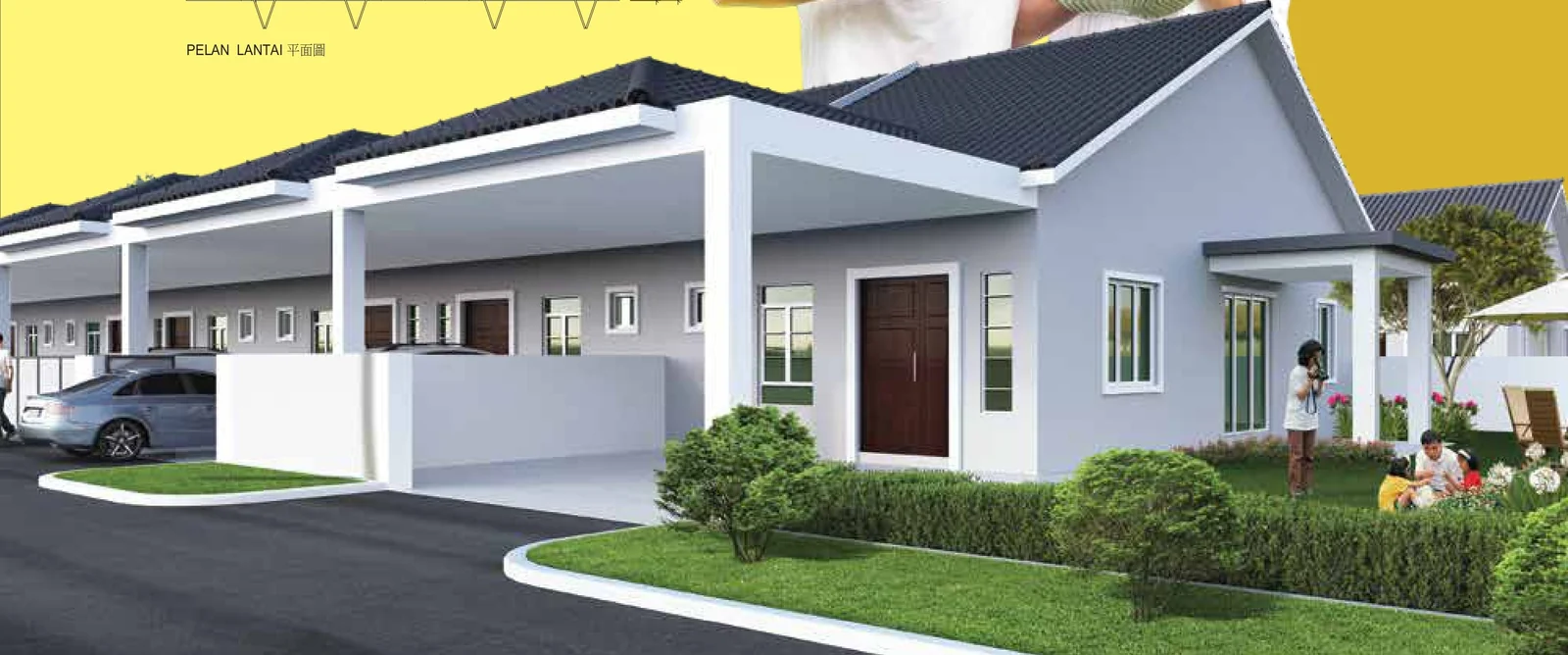 Taman Kamunting Pelangi type c facade
