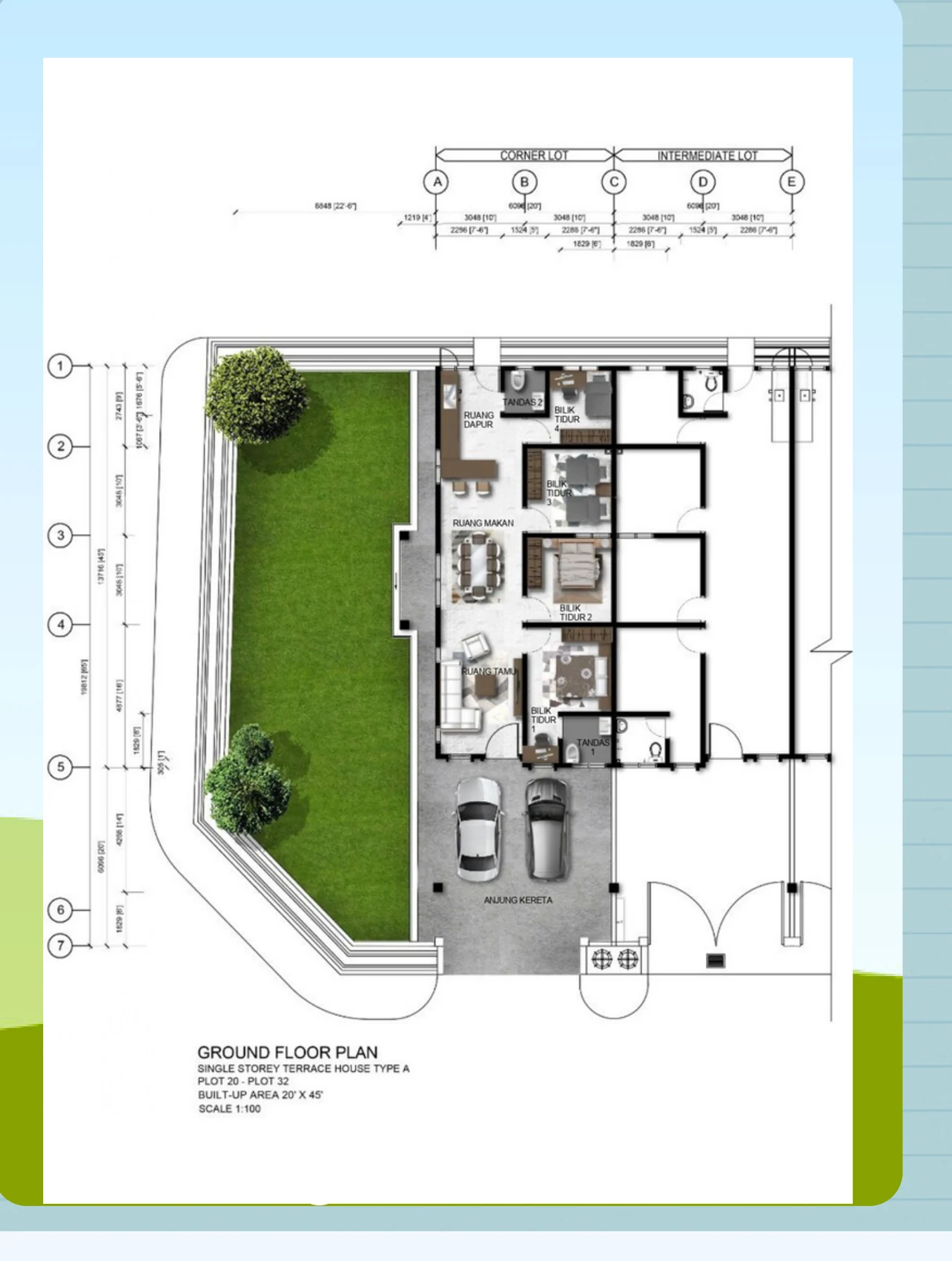 Type Single Storey Terrace Floor Plan