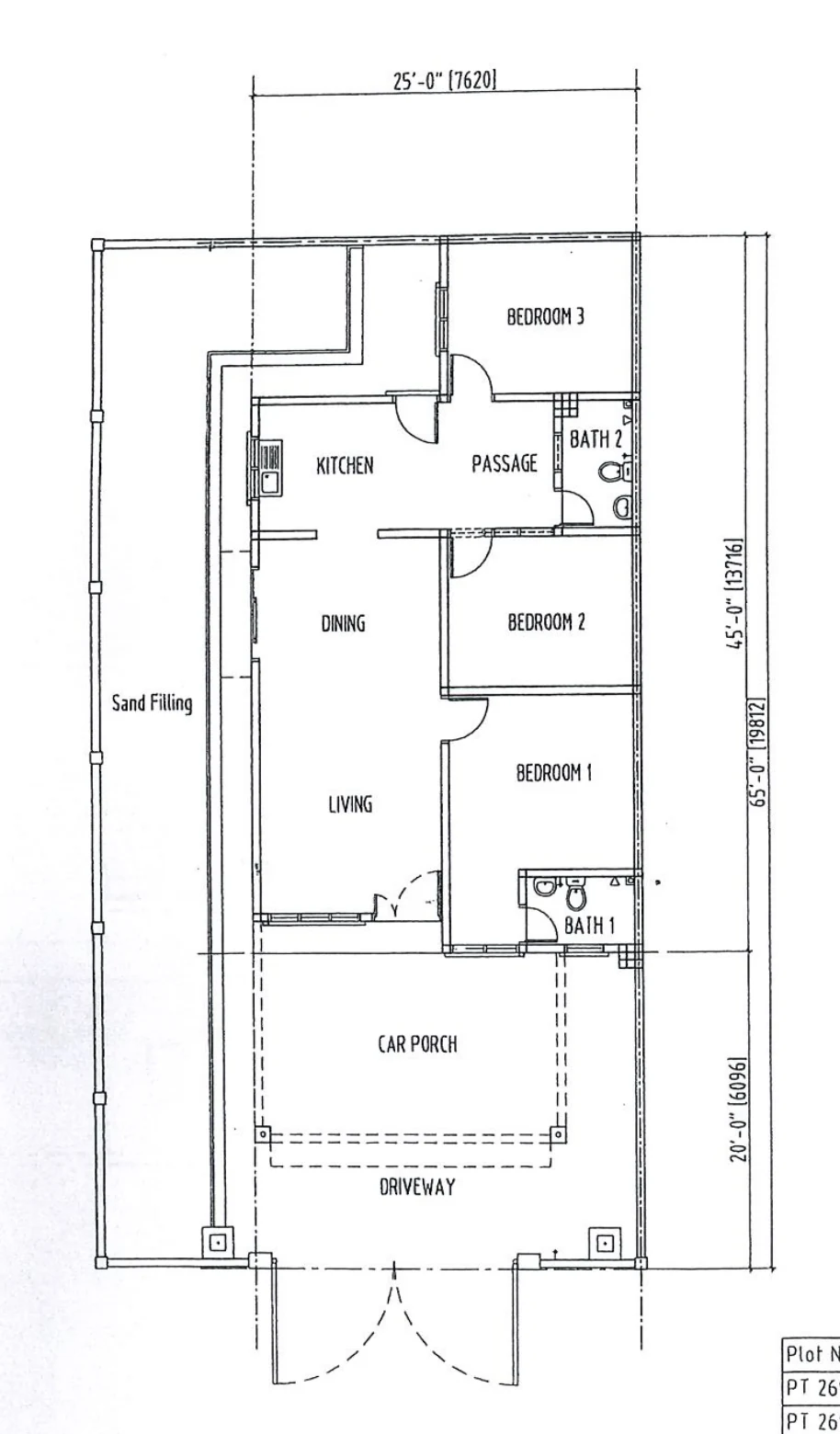 Type Single Storey Cluster Semi-D — 35' x 65' sqft
