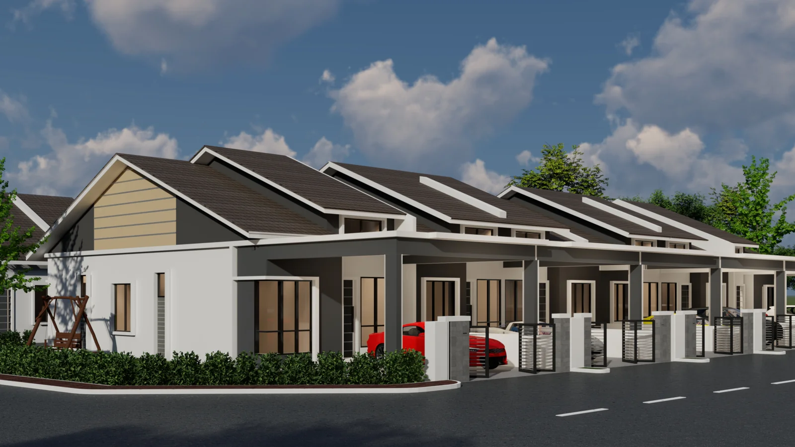 Taman Serai Emas single storey terrace facade