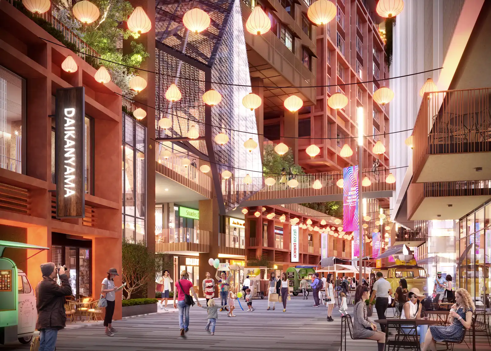 The Bedrock retail street