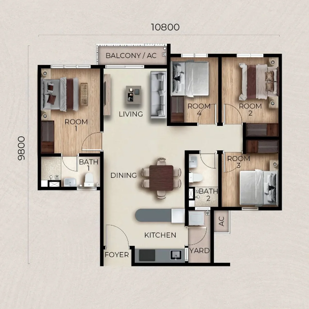 Type B Floor Plan