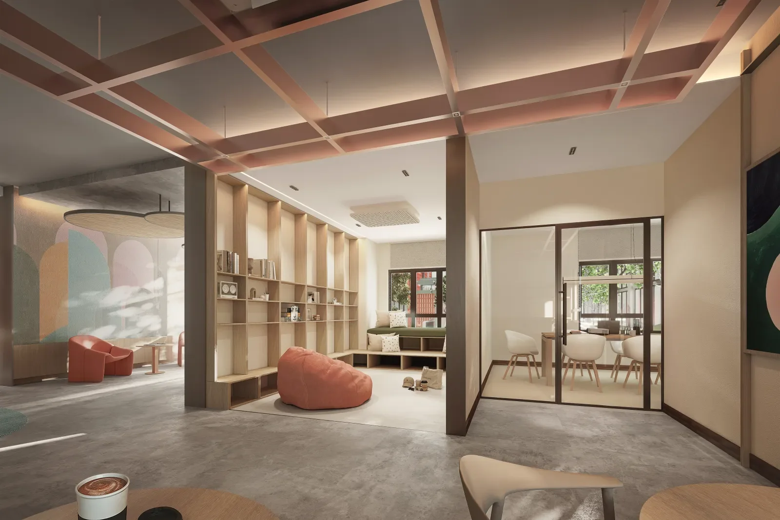 Ara Bloc Residences co working space