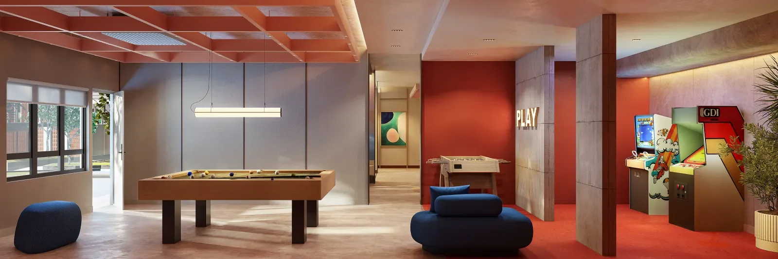 Ara Bloc Residences games room