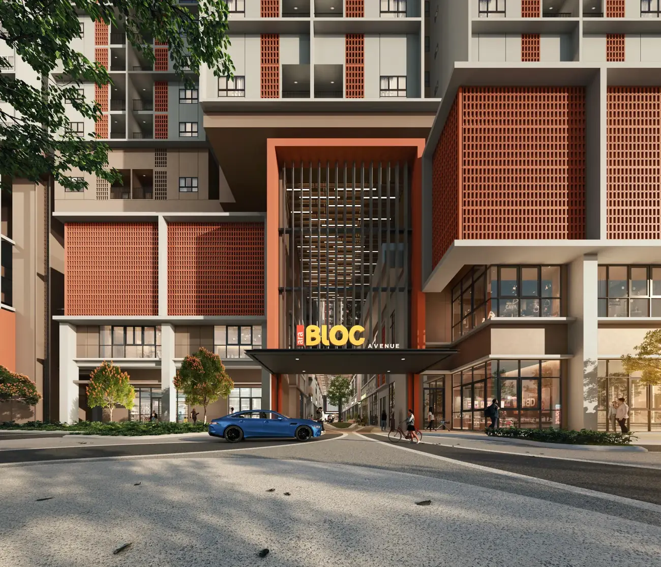 Ara Bloc Residences retail entrance