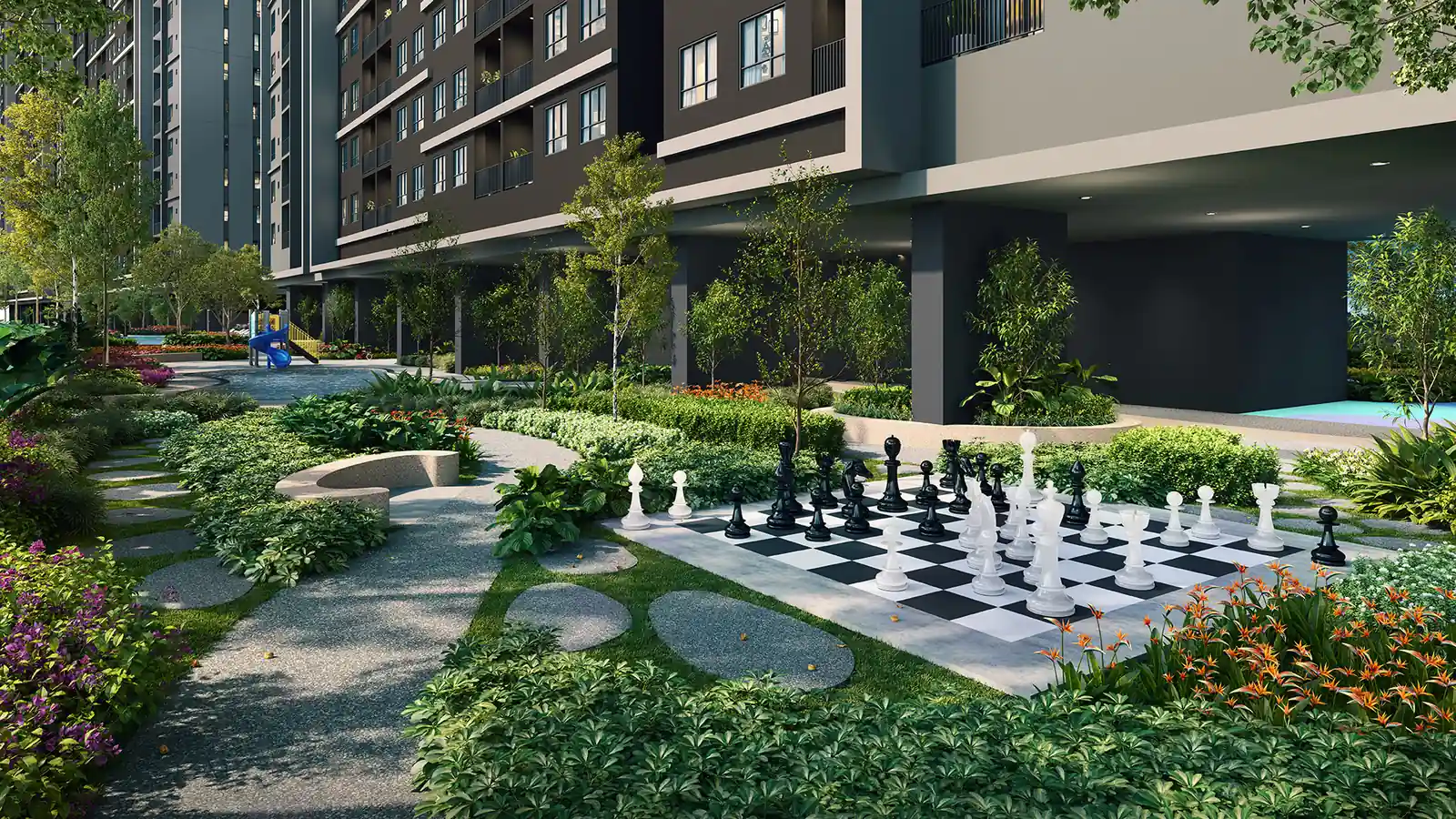 Breeze Hill Service Apartments chess set