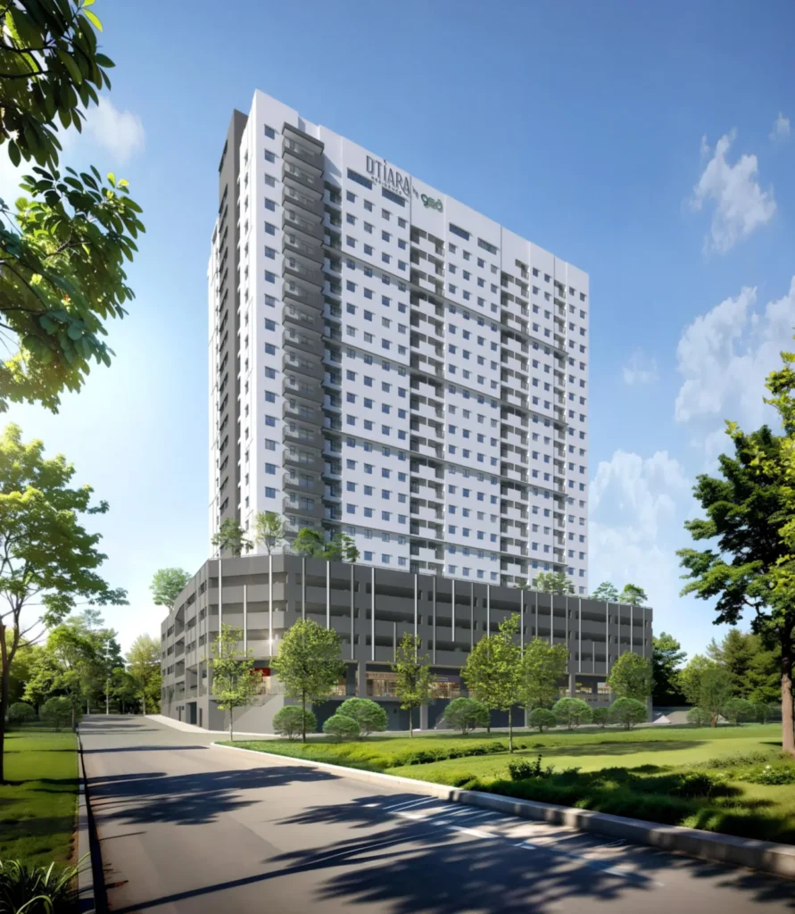 D'Tiara Residence tower facade