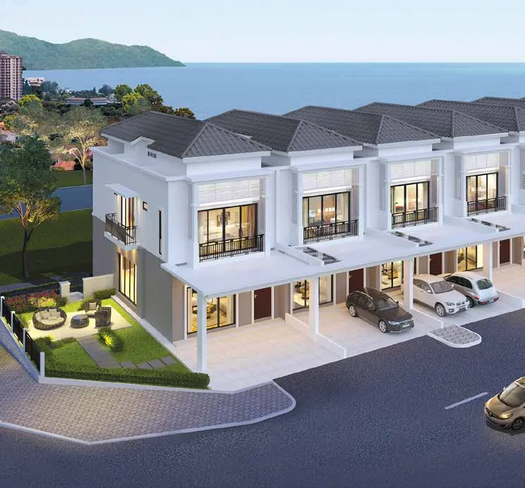 Ferringhi Hills superlink row sea view