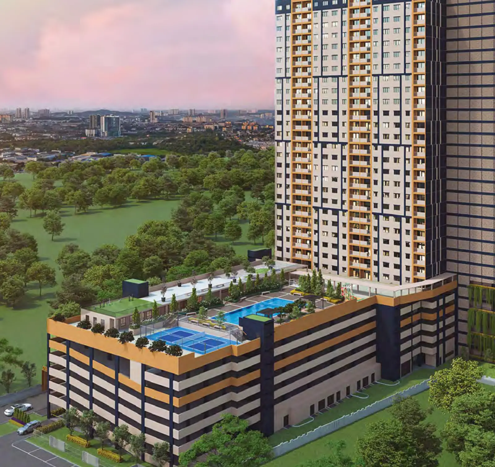 Harbour View Residence tower facade