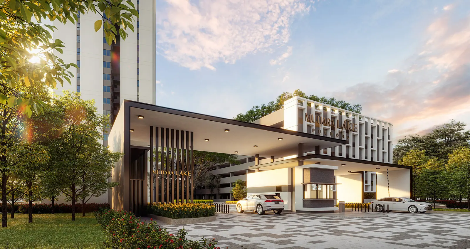 Mutiara Lake main entrance guardhouse