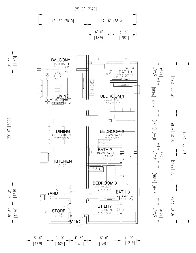 Type C2 — 980 sqft