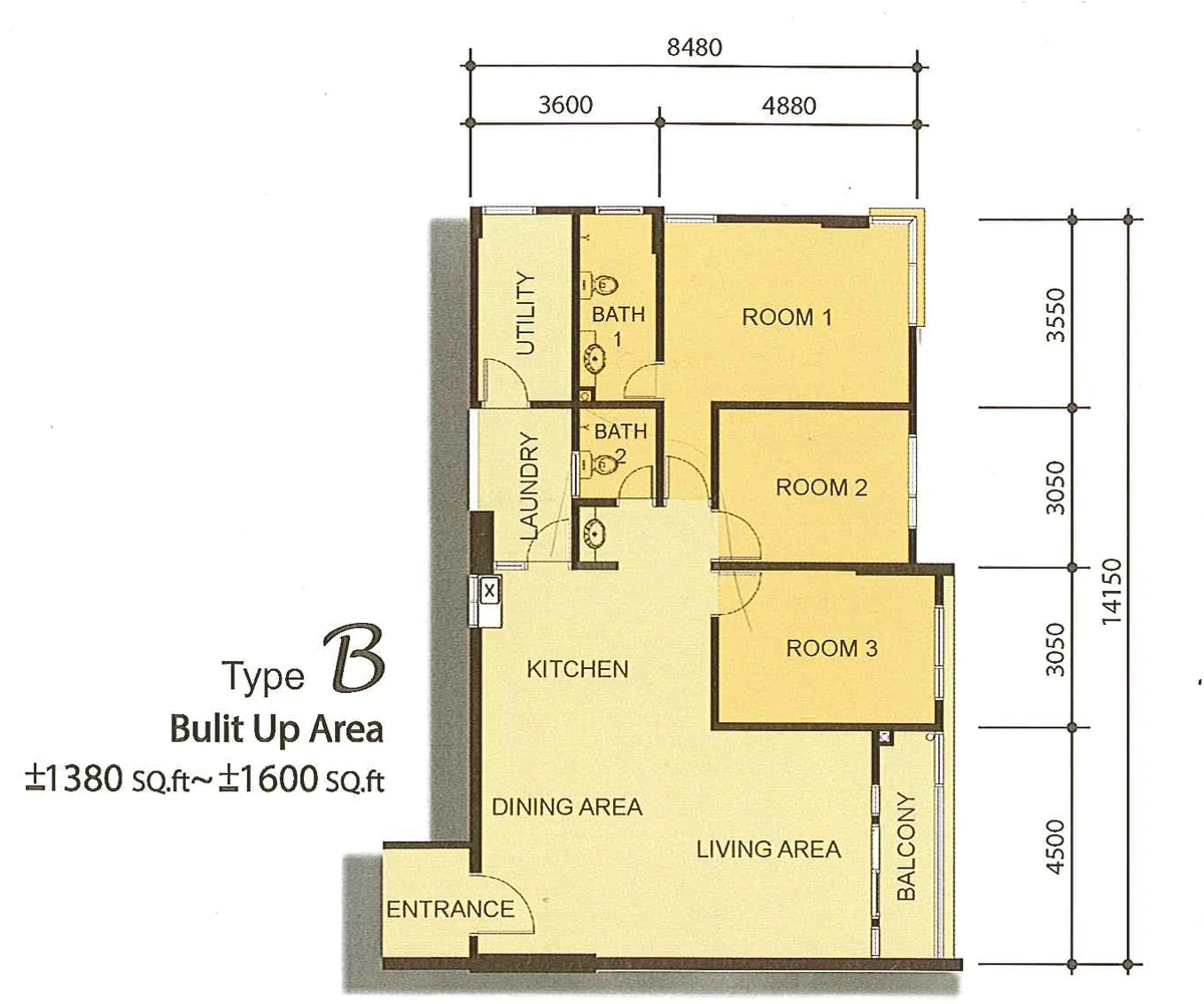 Type B Floor Plan