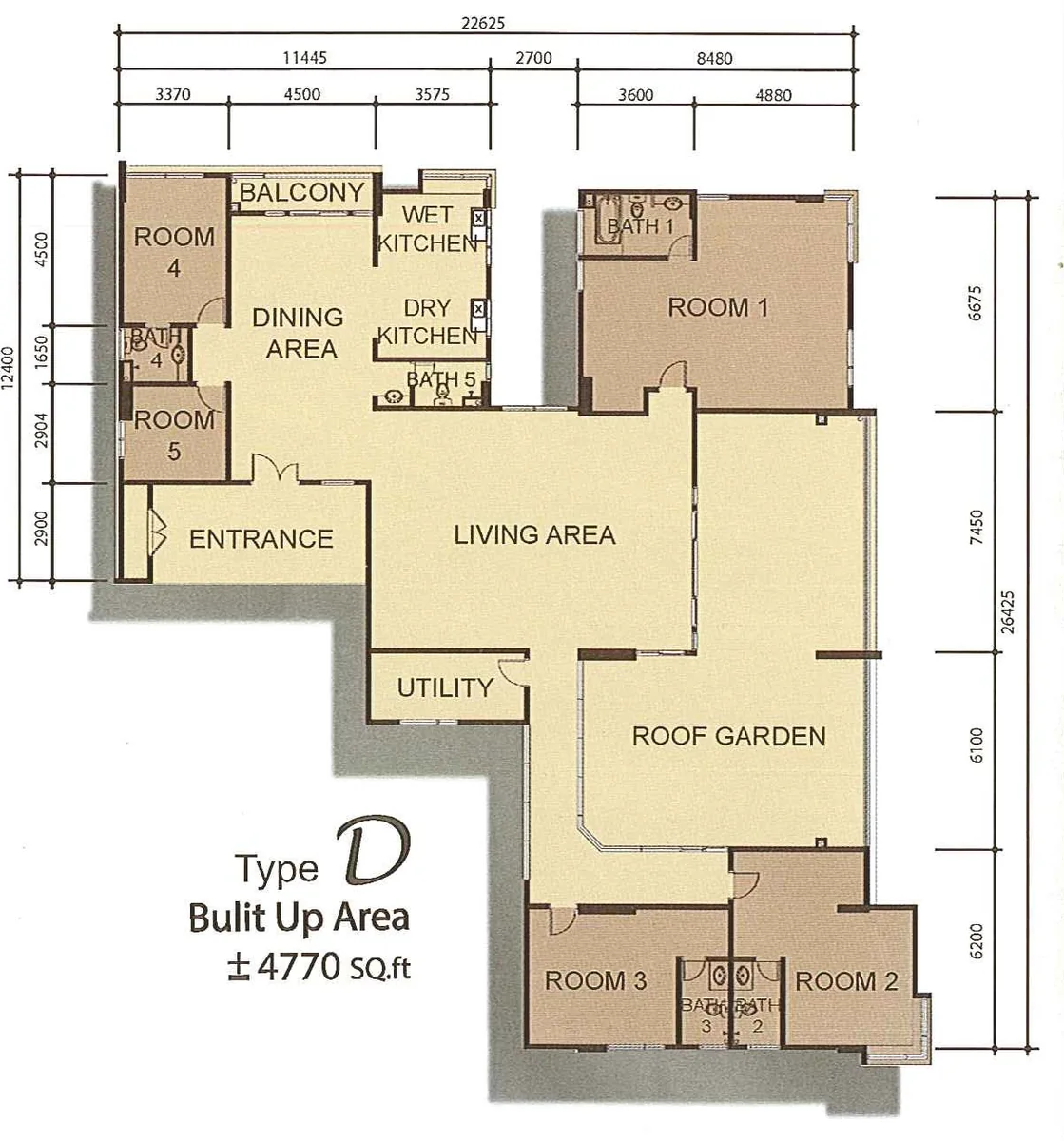 Type D — 4,770 sqft