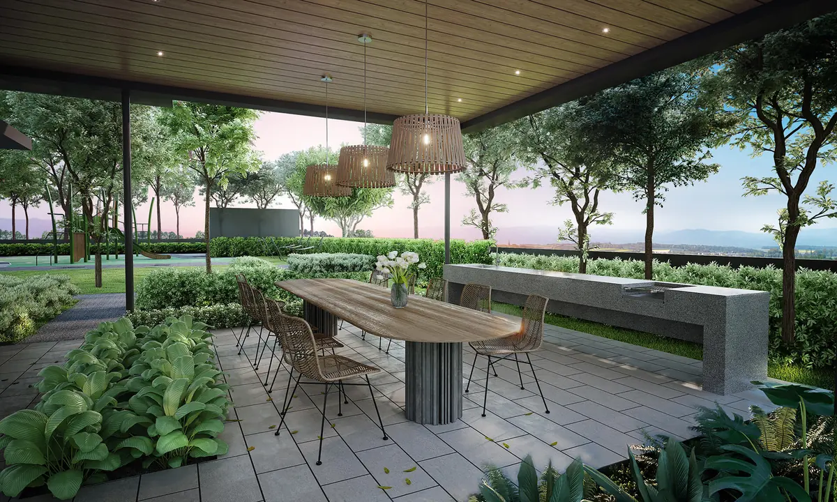 Riana Trees Residences bbq terrace