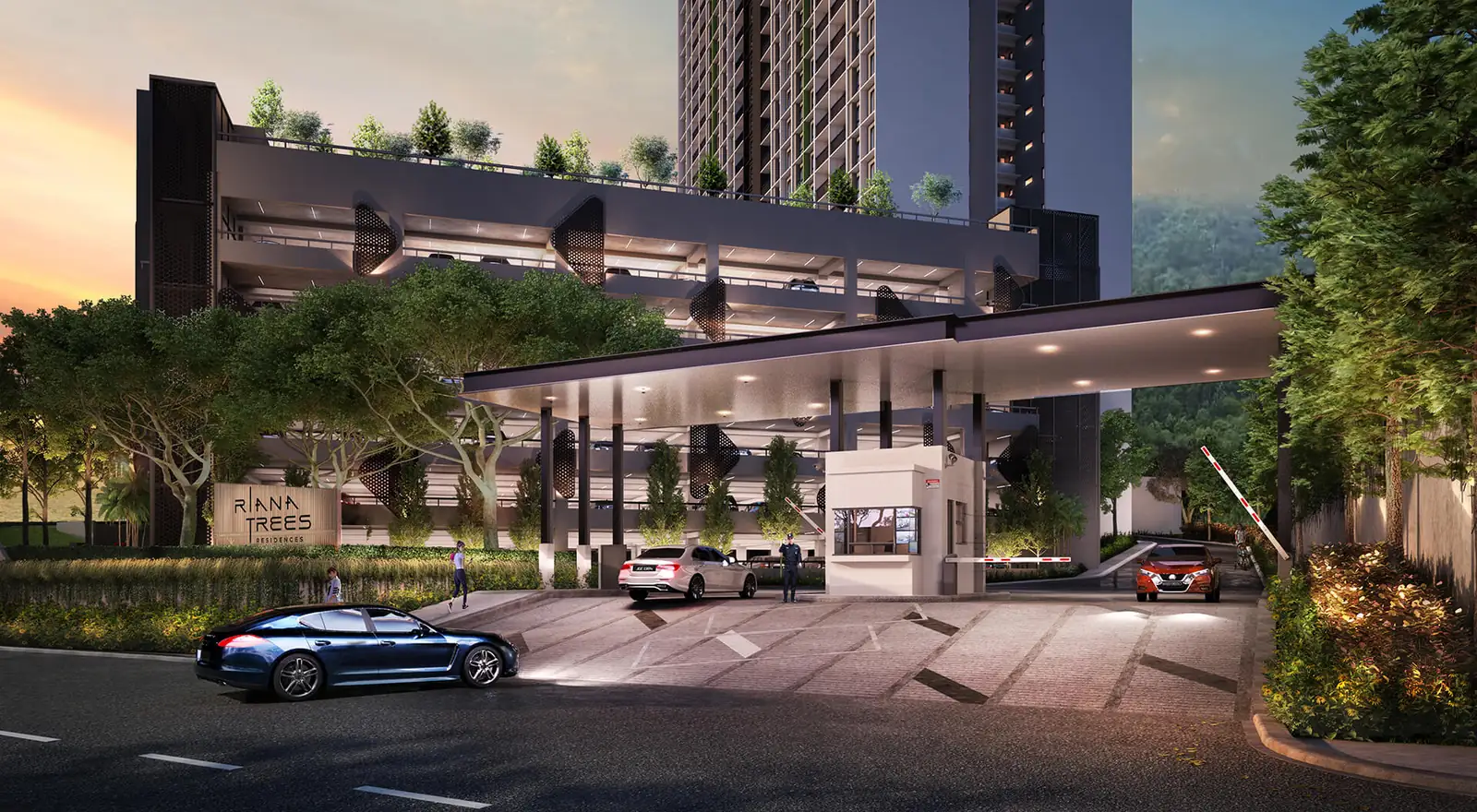 Riana Trees Residences entrance