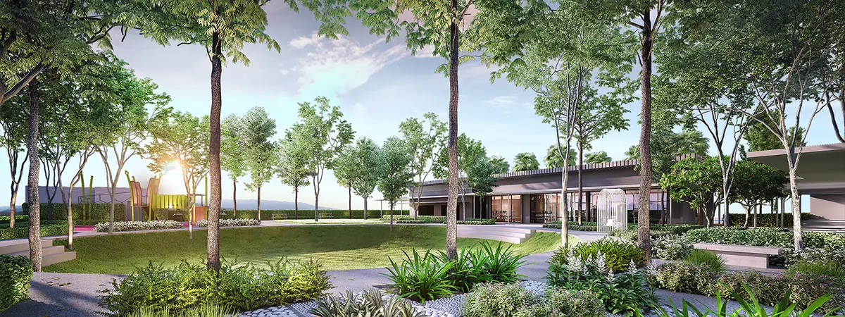 Riana Trees Residences garden deck