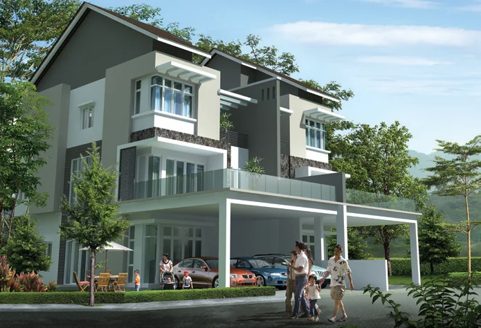 Sentrino allura 3 storey semi d facade