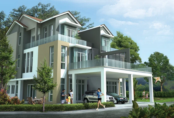 Sentrino essensa 3 storey semi d facade