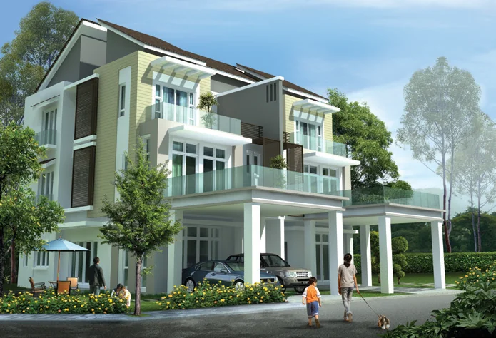 Sentrino regalo 3 storey semi d facade