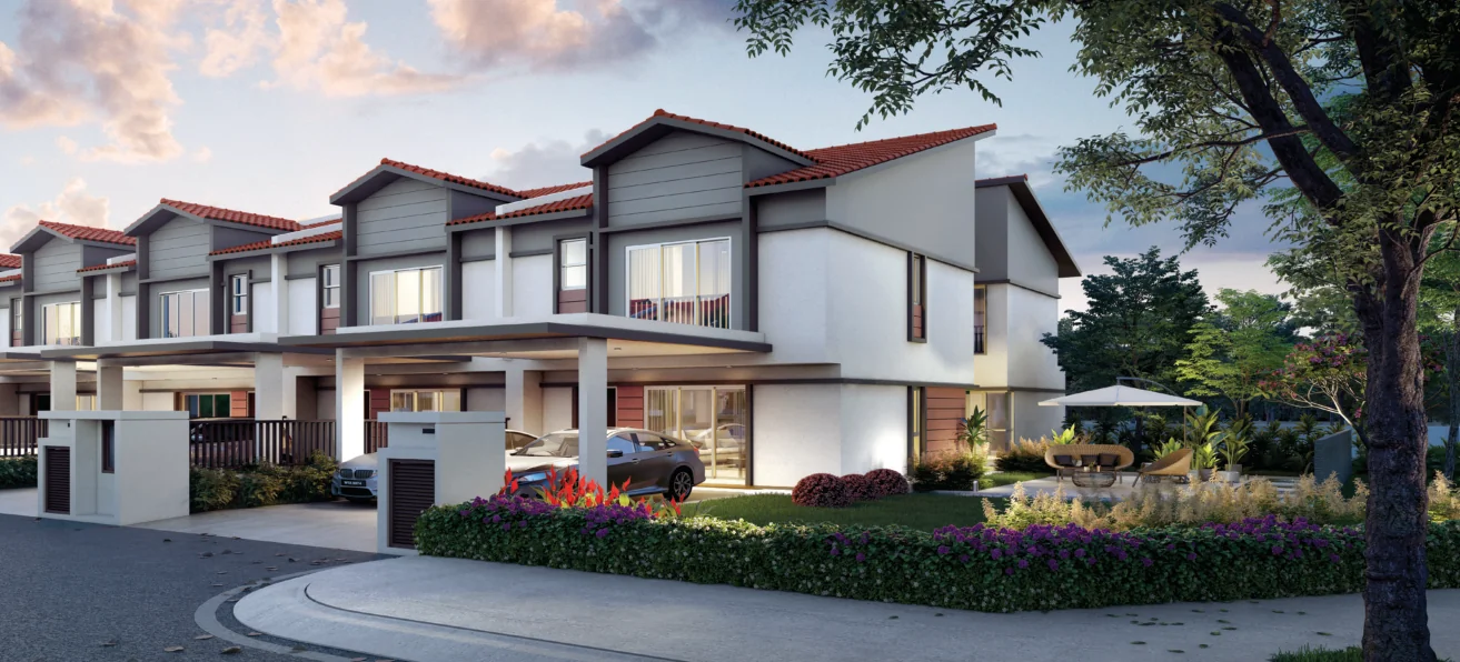 Amansara North allure double storey superlink facade